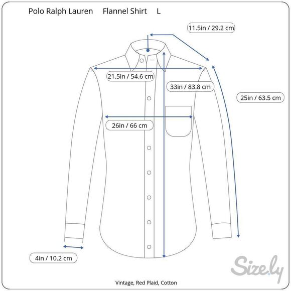 Polo‎ Jeans Ralph Lauren Vintage Red Flannel Shirt Men’s Large Read - Picture 8 of 8